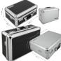 Fotokoffer Kamerakoffer abschließbar Aluminium 12 L oder 20 L Schwarz Silber - 1